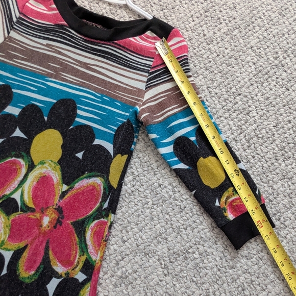 Coco&Tashi Womens (Size Small) Bright Vibrant Colorful Floral Bodycon Mini Dress - Picture 3 of 14